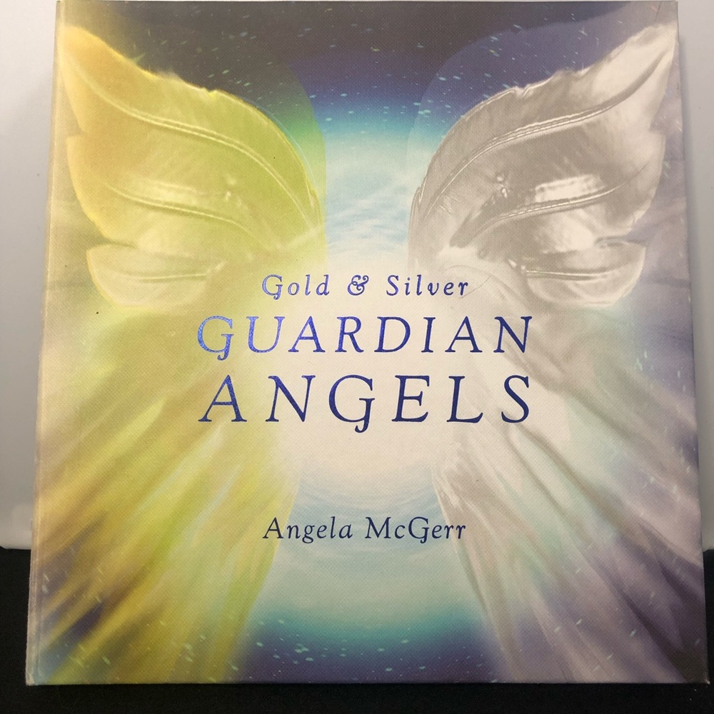 Angel Cards & Book Gold & Silver Guardian Angels by Angela McGerr Tarot 2004 Vin